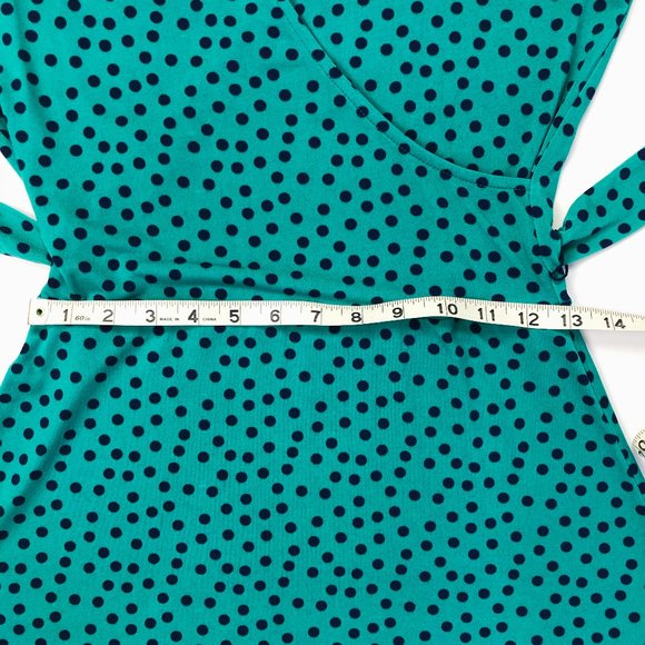 Leota Teal and Black Mini Dress - Picture 12 of 12